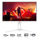 AOC Agon AG275QXW 27" QHD (2560x1440) 180Hz 0.5ms (MPRT) / 1ms (GtG) Adaptive Sync Fast IPS Gaming Monitor (White)