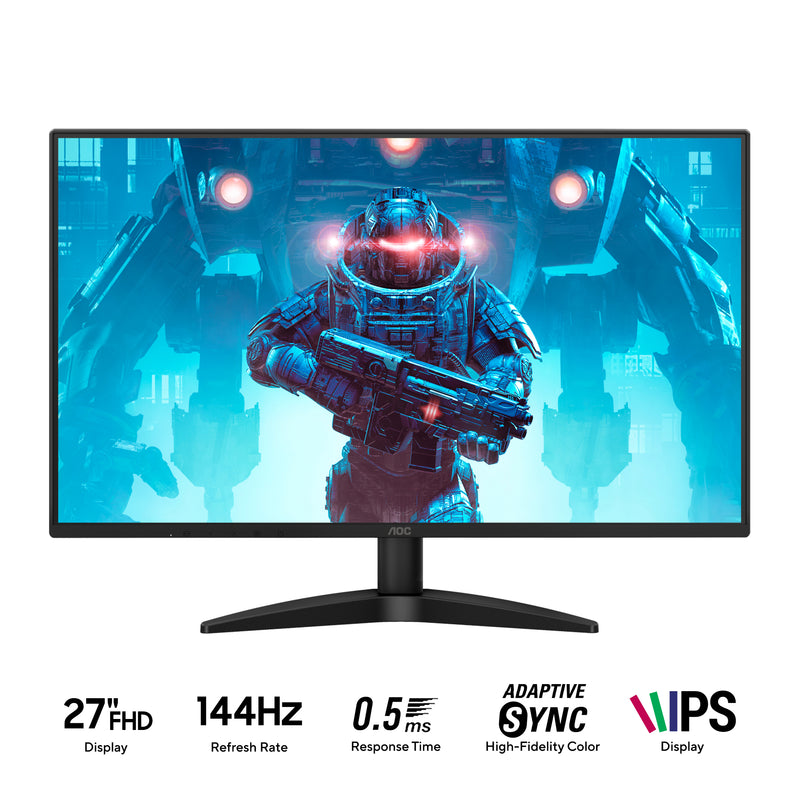 AOC 27B36X/71 27" FHD (1920x1080) 144Hz 0.5ms IPS Monitor with Tilt Adjustment