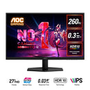 AOC Q27G42ZE/71 27" QHD (2560x1440) Dual Mode (240Hz or 260Hz OC) 0.3ms
