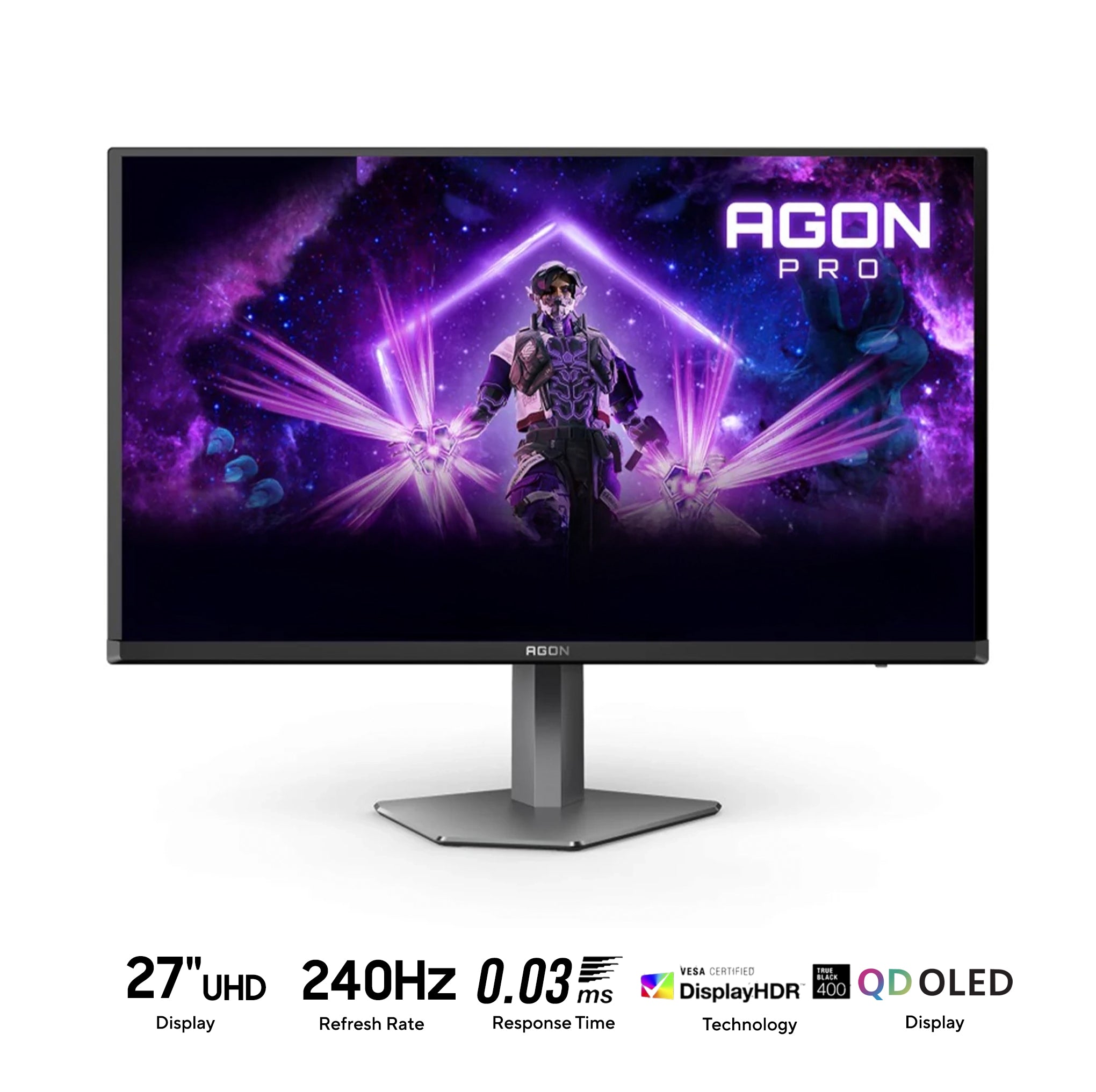 AOC Agon Pro AG276UZD 26.5" UHD (3840x2160) 240Hz 0.03ms GTG QD-OLED Gaming Monitor