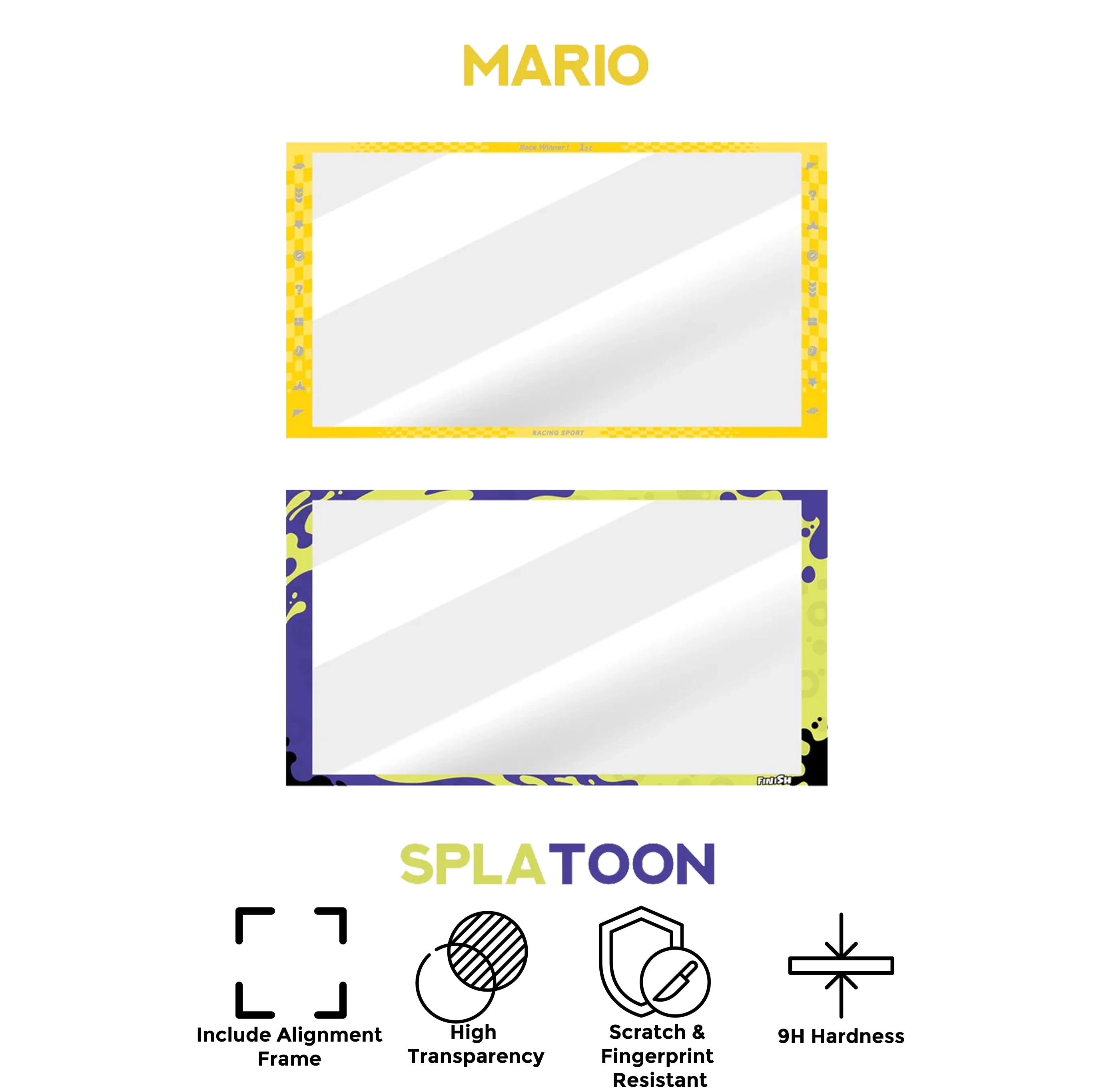 IINE Tempered Glass for Nintendo Switch 2 (Mario, Splatoon) (L1174, L1173)