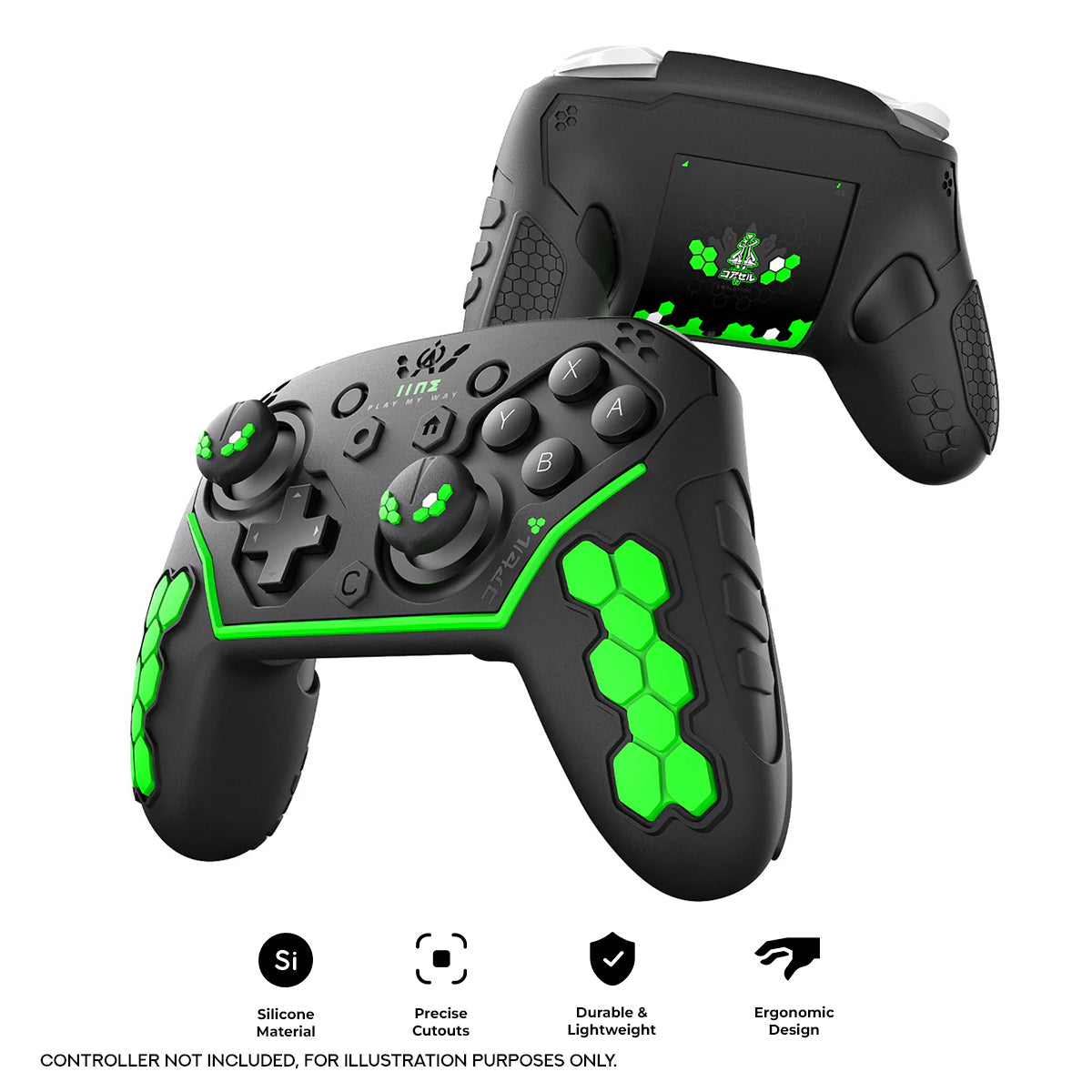 IINE Silicone Cover for Nintendo Switch 2 Pro Controller (Jormungandr) (L1228)