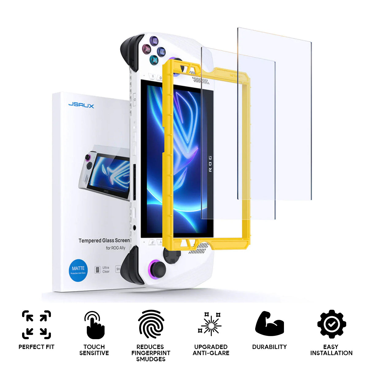 JSAUX Ultra Clear Anti-Glare Screen Matte Protector for ROG Ally / ROG Ally X 2-Pack (GP0113A)
