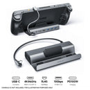 JSAUX USB-C 7-in-1 Docking Station for Steam Deck/ Steam Deck OLED/ ROG Ally/ ROG Ally X/ Legion Go/ Legion Go 2/ Legion Go S (Grey) (HB0702S)