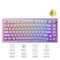 MonsGeek M1W V3 Aluminum Case Multi-Mode RGB Hot-Swappable Mechanical Keyboard (Purple) (V3 Cream Yellow Pro Switch)