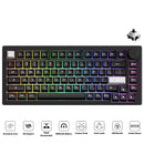 MonsGeek M1 V5 VIA White on Black Aluminum Case Multi-Mode RGB Hot-Swappable Mechanical Keyboard (Akko V3 Piano Pro Switch)