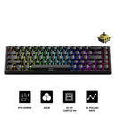MonsGeek FUN68 HE Black Transparent Tri-Mode RGB Mechanical Keyboard (Flash Magnetic Switch) (103-FN68A-003)