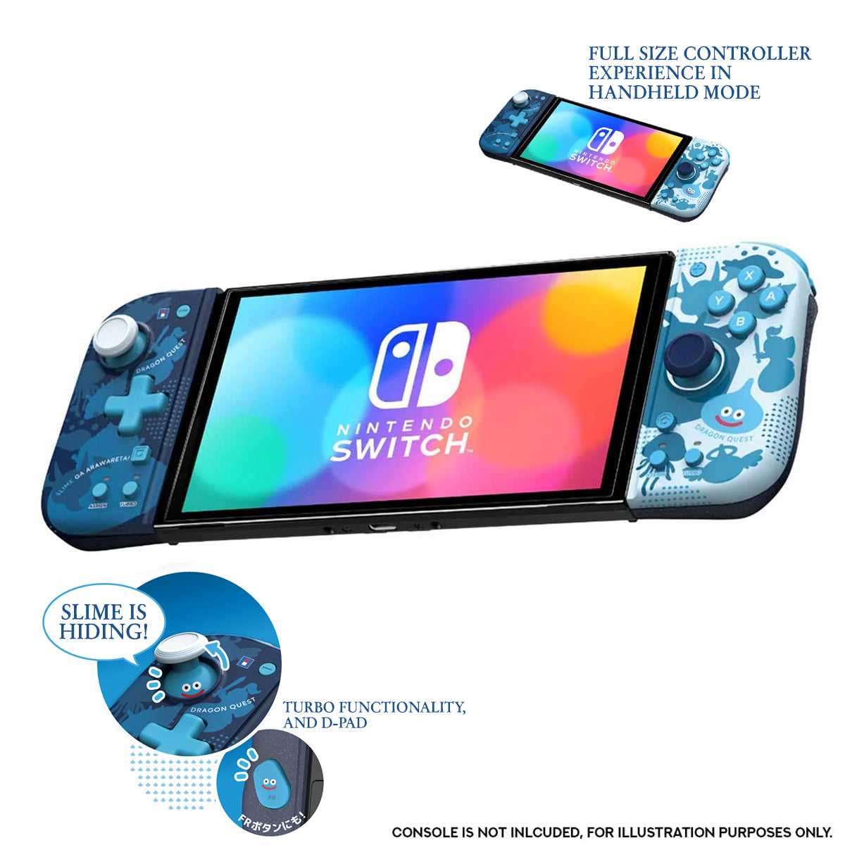 Hori Split Pad Compact Dragon Quest Slime for Nintendo Switch (NSW-458A)