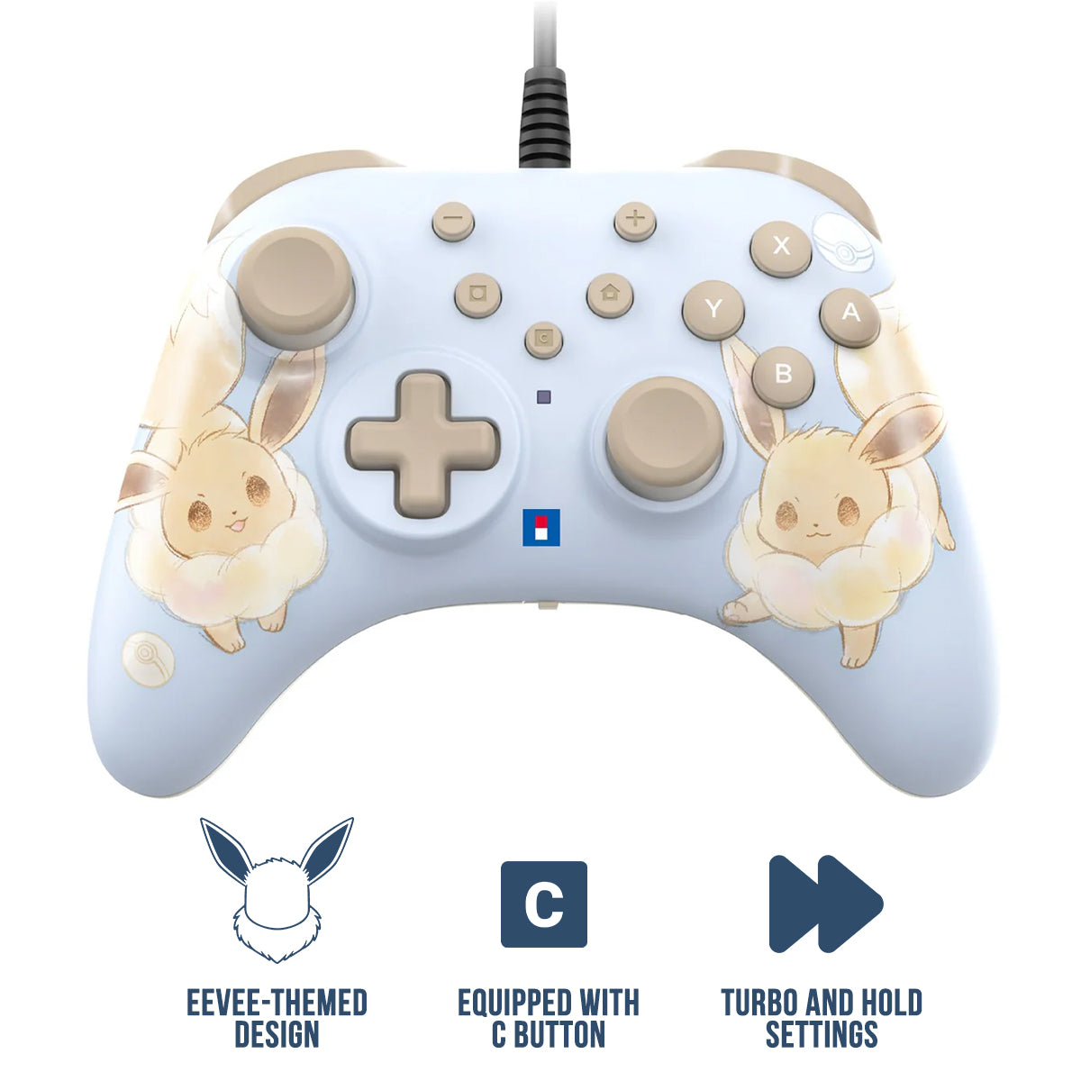 Horipad Turbo for Nintendo Switch 2 / PC (Eevee Cottage Core) (NSX-083A)