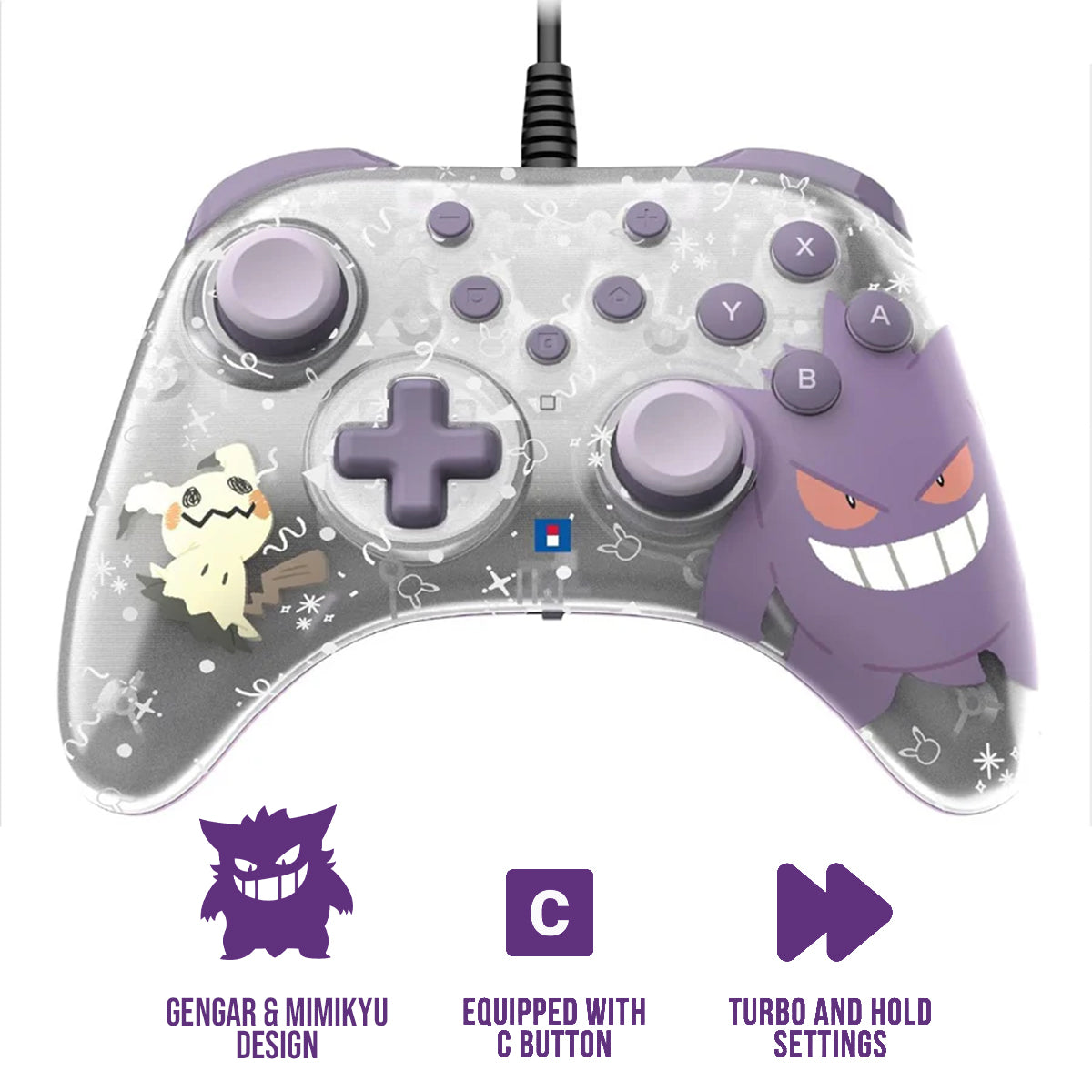 Horipad Turbo for Nintendo Switch 2 / PC (Ghost Party) (NSX-090A)