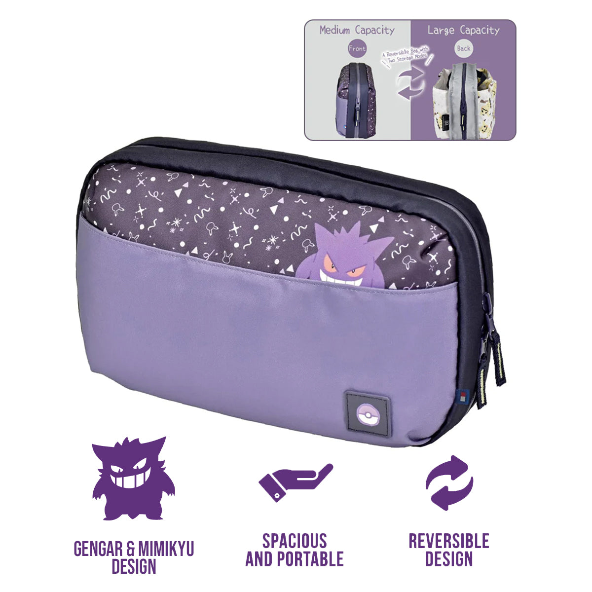 Hori Reversible Travel Pouch Nintendo Switch 2 (Ghost Party) (NSX-092A)