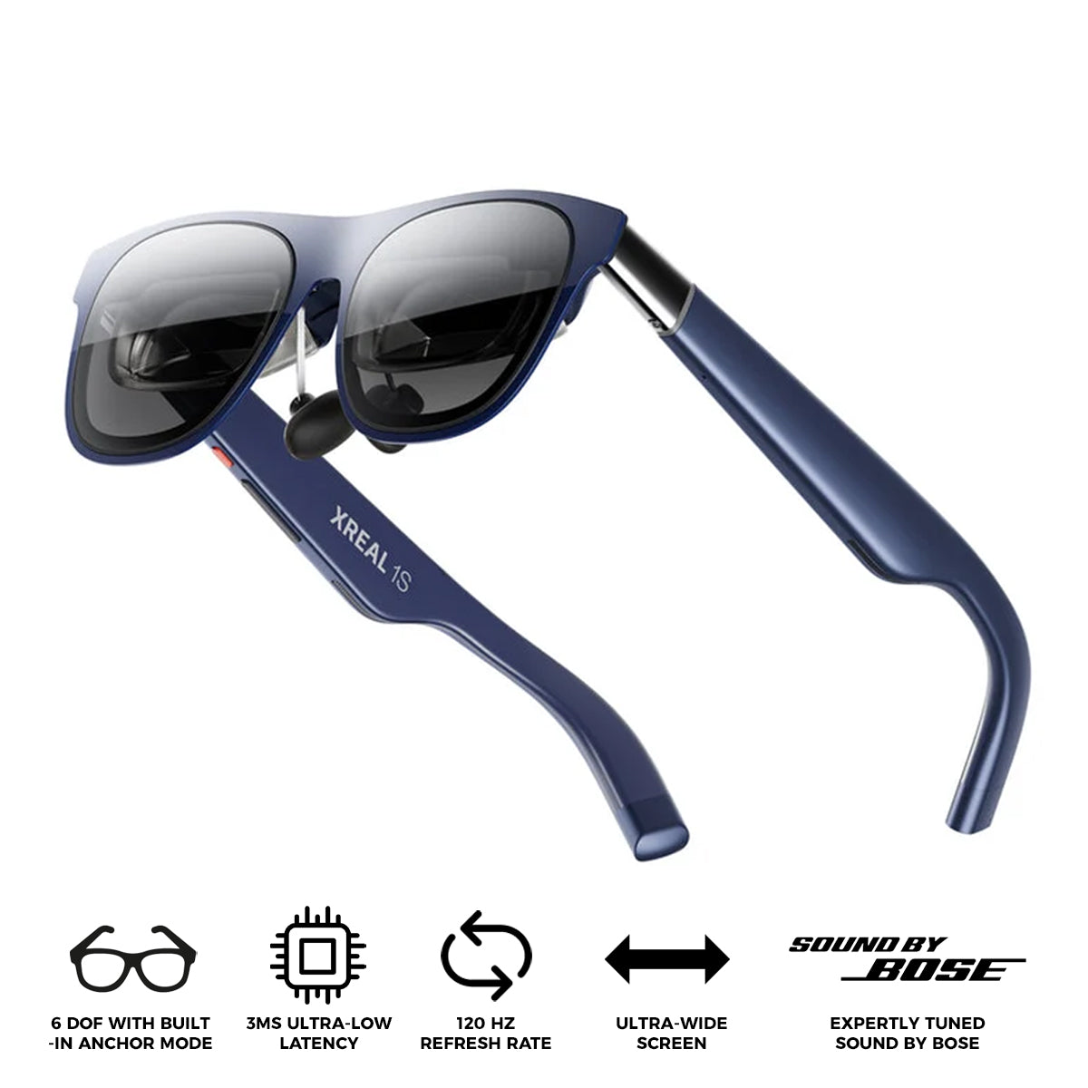 XREAL 1S 500" Cinematic Screen AR Glasses (X1113)