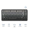 Ajazz AK820 Max RGB Tri-Mode 75% 82-Keys Gasket-mounted Hot Swappable Mechanical Keyboard (Gradient Grey) (Sea Salt Switch)