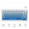 Ajazz AK820 Max RGB Tri-Mode 75% 82-Keys Gasket-mounted Hot Swappable Mechanical Keyboard (Gradient Blue) (Sea Salt Switch)