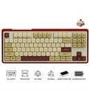 Ajazz AK870 RGB Tri-Mode 87-Keys TKL Gasket-mounted Hot Swappable Mechanical Keyboard (Grey/Cream/Red) (Maillard Switch)