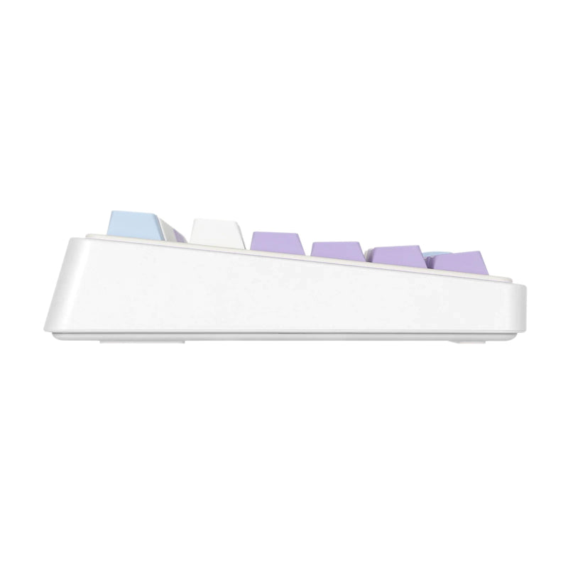 Ajazz AK980 RGB Tri-Mode 98% 97-Keys Gasket-Mounted Hot-Swappable Mechanical Keyboard with 1.14" TFT Display Screen & Knob (Purple/White/Blue) (Maillard Switch, Gift Switch V2)