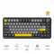 Ajazz AK820 Max RGB Tri-Mode 75% 82-Keys Gasket-mounted Hot Swappable Mechanical Keyboard (Black/Grey/Yellow) (Magnetic Switch)