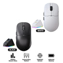 Ajazz AJ159P MC Tri-Mode Gaming Mouse (Black, White)
