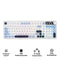 Ajazz AF98 Plus RGB Tri-Mode 97-Keys Membrane Keyboard (Blue/White/Blue)