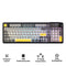 Ajazz AF98 Plus RGB Tri-Mode 97-Keys Membrane Keyboard (Black/Grey/Yellow)