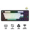 Ajazz AK870 V2 RGB Tri-Mode 87-Keys TKL Gasket-mounted Hot Swappable Mechanical Keyboard (Black/White/Blue) (Day Dream Switch)