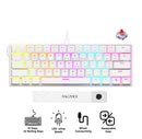 Nacodex x Ajazz NK61 Mixed Light 61 Keys Wired Hot-Swappable Mechanical Keyboard (Pearly White) (Red Switch)
