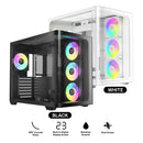 Ocypus Iota C70 Curve ARGB Digital Mid-Tower PC Case (Black, White)
