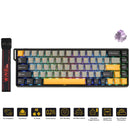 Aula WIN68HE 68-Key RGB 65% Wired Magnetic Switch Gaming Keyboard (Wing Chun Switch) (Grey/Yellow/Black)