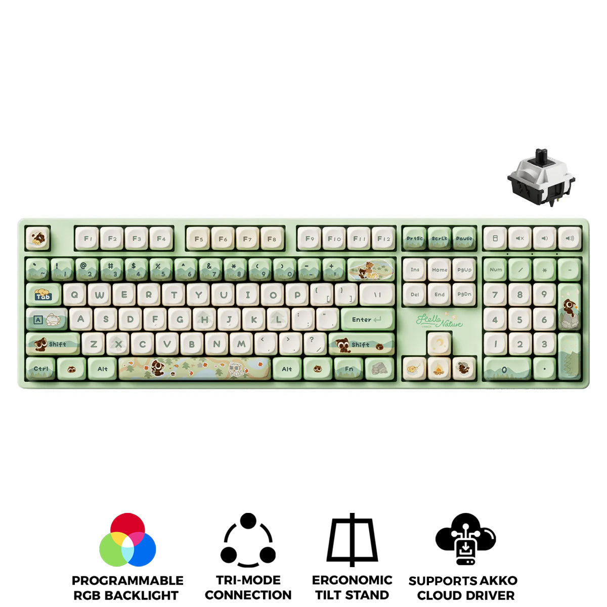 Akko The Legend of Hei 5108B Plus Multi-Mode RGB Hot-Swappable Mechanical Keyboard