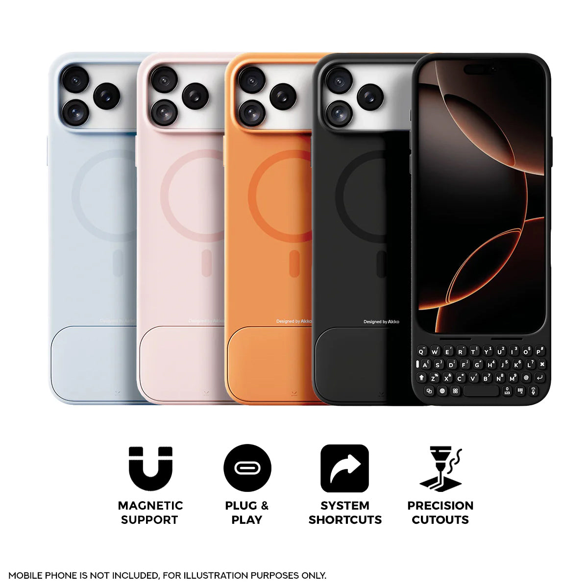 Akko MetaKey Mobile Phone Keyboard for iPhone 17 Pro Max
