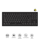Akko 5087 V3 Tri-Mode RGB Hot-Swappable Magnetic Keyboard Black Transparent (Flash Switch) (016-052-079-049-050)