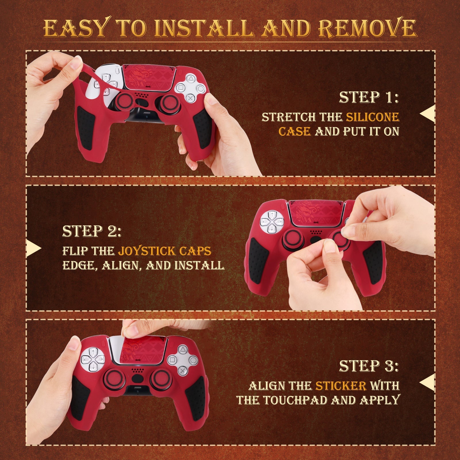 IINE Silicone Protective Cover for PS5 Controller (L1117)