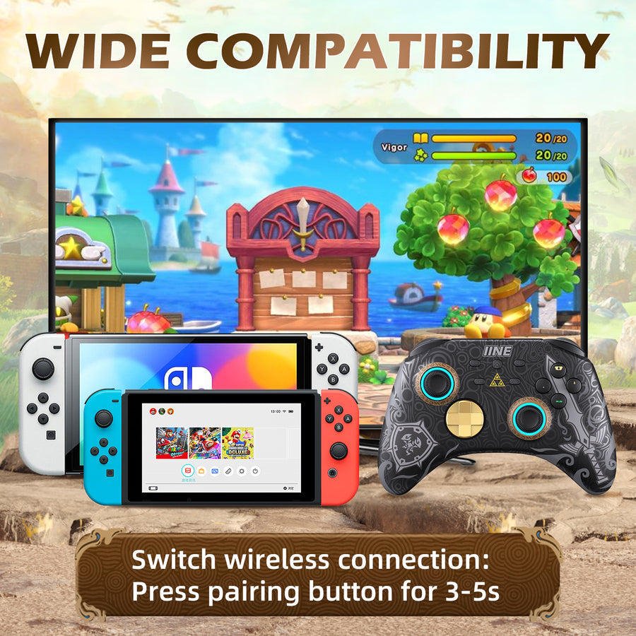 IINE Ares Zelda Wireless Pro Controller For N-Switch (L760) | DataBlitz