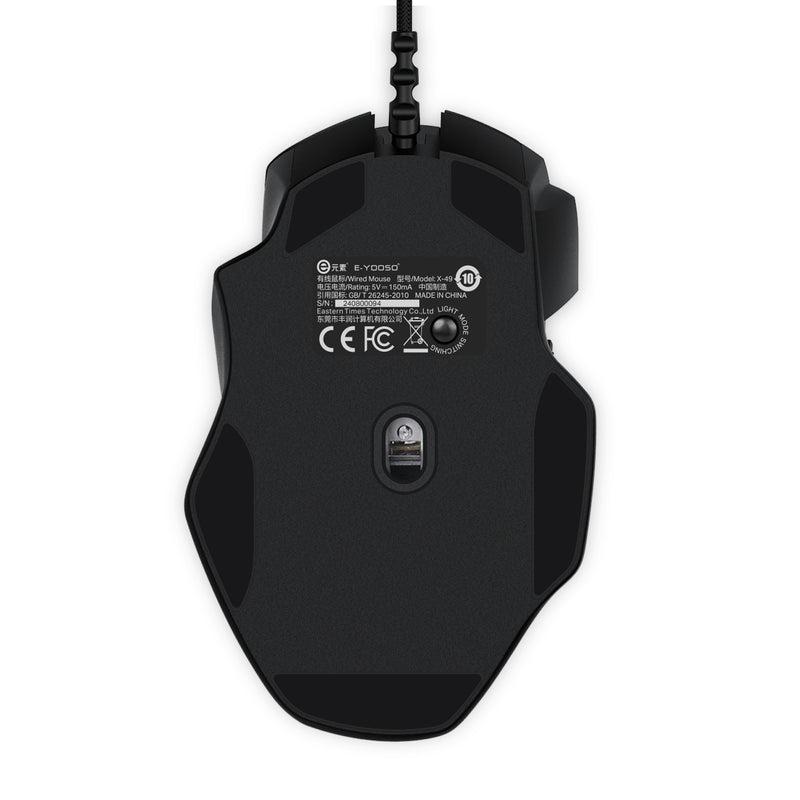 E-Yooso X-49 RGB Wired Mouse (Black)