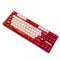 Ajazz AK870MC RGB Wired 87-Keys TKL Gasket-mounted Hot Swappable Mechanical Keyboard (Red/White)