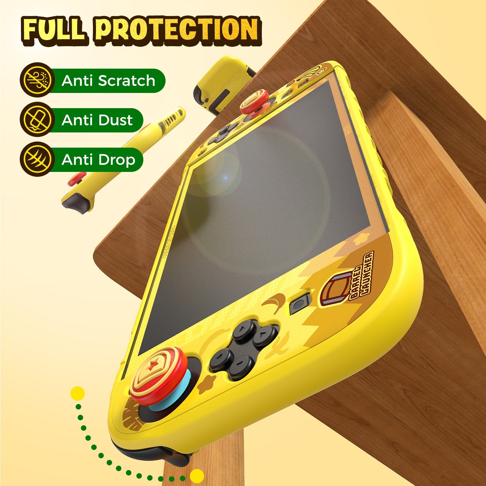 IINE PC Protective Case Set for Nintendo Switch 2 (Yellow) (L1180)