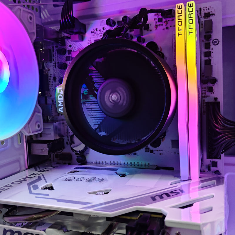 Alpha Vesta White Gaming PC RYZEN 5 5500 | 16GB RAM |  512GB SSD | RTX 4060 | Windows 11 Pro
