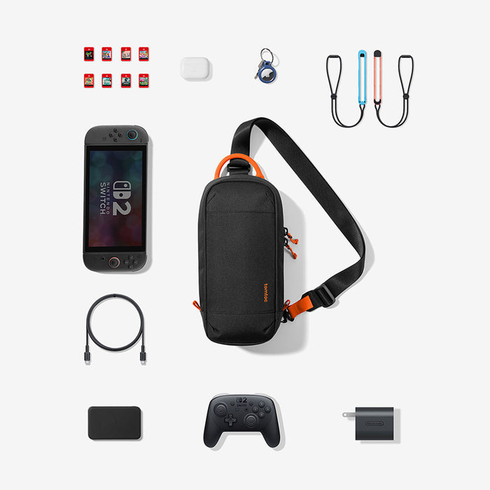 Tomtoc GameOn-G49 Sling Bag for Nintendo Switch 2 (Red, Black, Gray)