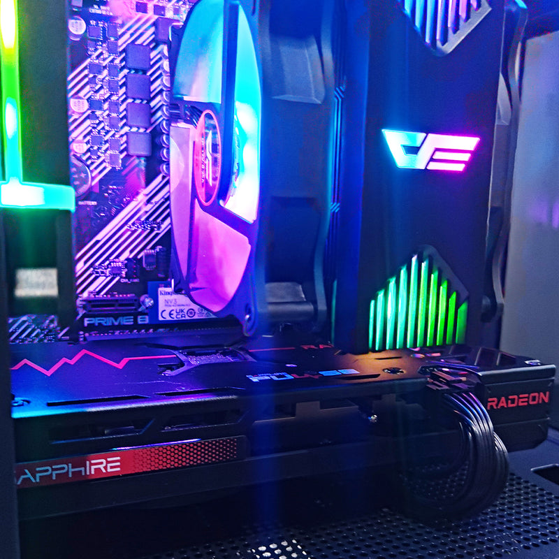 Alpha DB330M Black Desktop Gaming PC | AMD Ryzen 5 5500 | 16GB RAM | 500GB SSD | RX 7600 | Windows 11 Pro