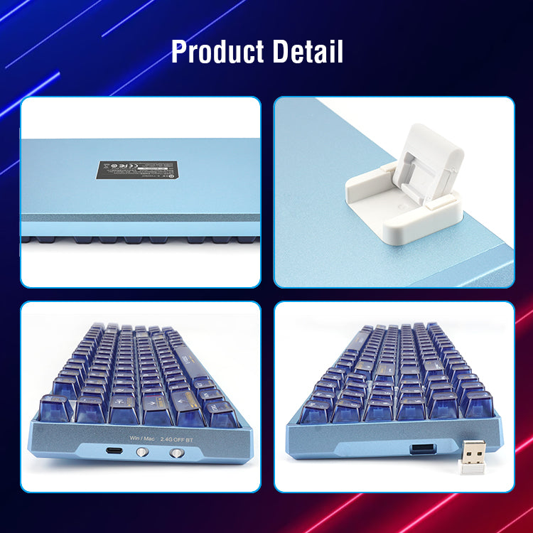 Z94 E-Yooso Z-94J Tri-Mode RGB 94-Keys Hot-Swappable Mechanical Keyboard ...