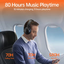 Weofly Tour ANC Headphone (Black, Beige)