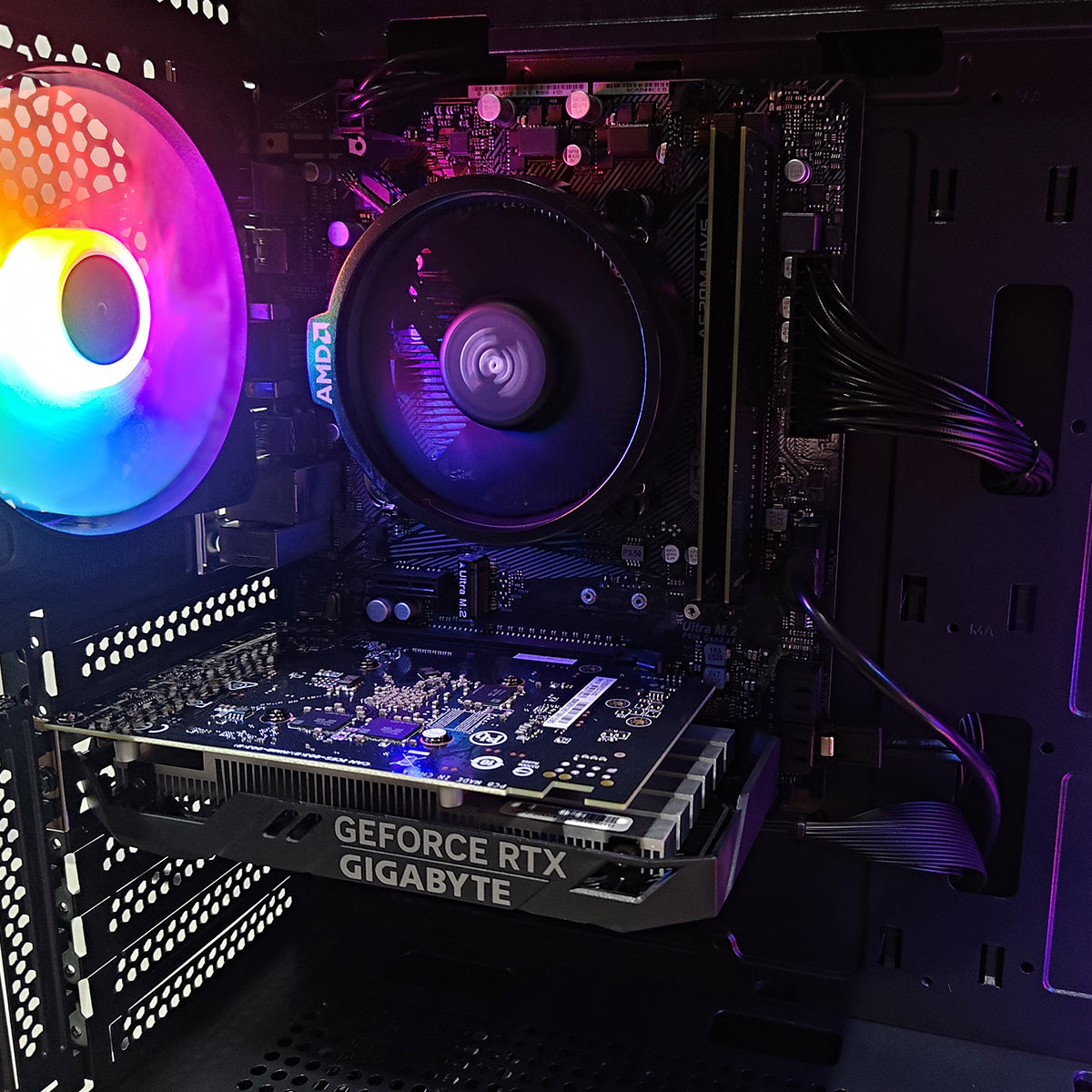 Alpha Revolution-05 Black Desktop Gaming PC | AMD Ryzen 5 5500 | 16GB (2x8GB) RAM | 512GB SSD | RTX 3050 | Windows 11 Pro