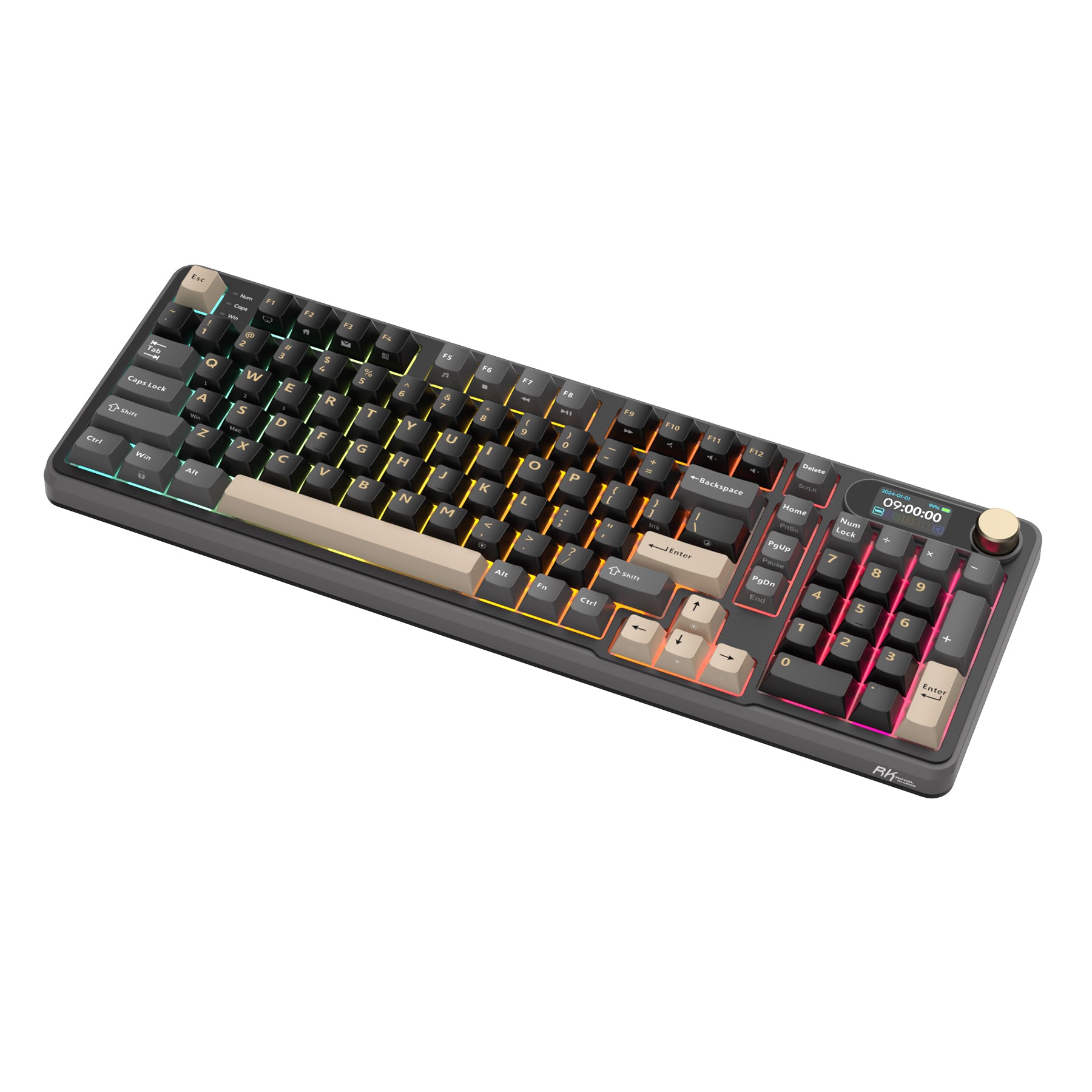 Royal Kludge RK-S98 Tri-Mode RGB 98 Keys Hot Swappable Mechanical Keyboard