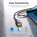 Vention USB to RS232 Serial Adapter - 2M (Black) (VAS-C02-B200)
