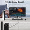 Vention Cotton Braided DP Male to HDMI Female 8K Converter - Black Zinc Alloy Type 0.25M (HFNBC)