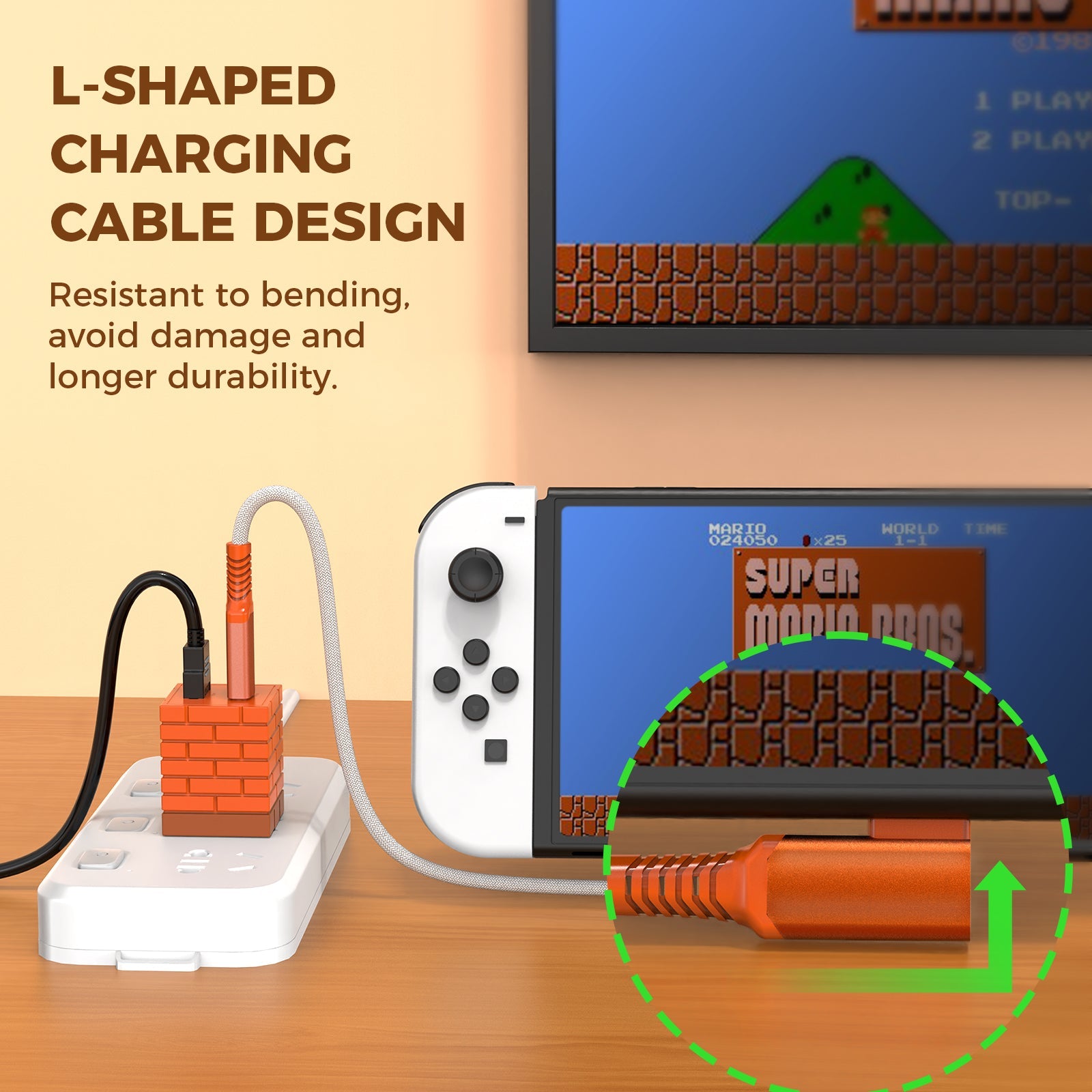 IINE 2-in-1 Mini 20W Charging & Video Converter For N-Switch