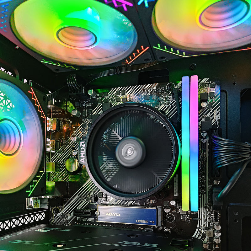 Alpha Reyna Black Desktop Gaming PC | AMD Ryzen 5 5600 | 16GB RAM | 512GB SSD | RTX 4060 | Windows 11 Pro