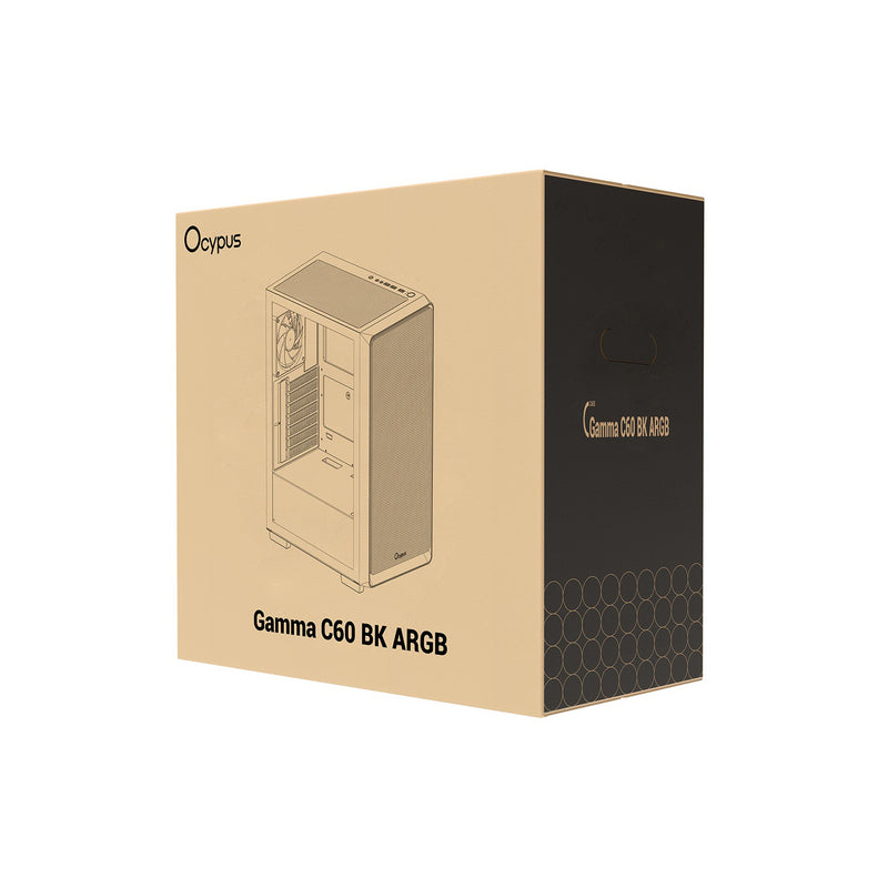 Ocypus Gamma C60 ARGB Mid-Tower Airflow Case with Grilles & ARGB Fans