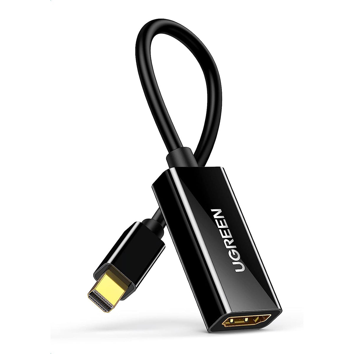 UGreen Mini DP To HDMI Female Converter 1080P - 25CM (Black) (MD112/10461)