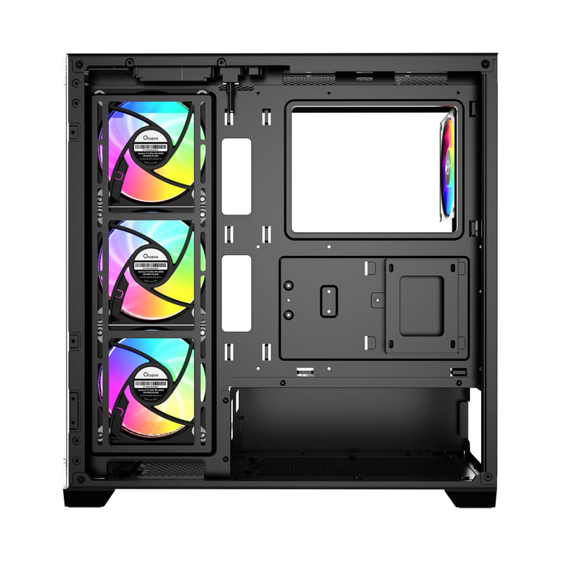Ocypus Gamma C72 ARGB Mid-Tower Panoramic View Case with ARGB Fans | DataBlitz